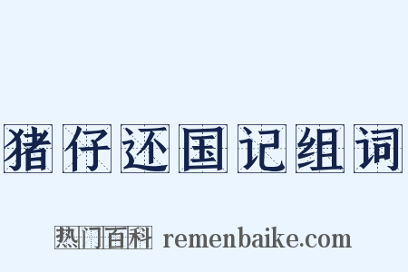 猪仔还国记组词是什么意思的图片